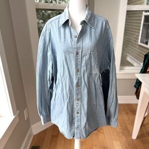Vintage Dockers Light Blue Denim Jean Short Size Large